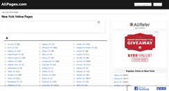 Desktop Screenshot of ny.allpages.com