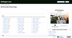 Desktop Screenshot of nc.allpages.com