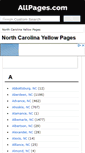 Mobile Screenshot of nc.allpages.com