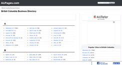 Desktop Screenshot of bc.allpages.com