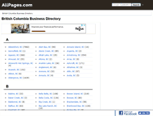 Tablet Screenshot of bc.allpages.com